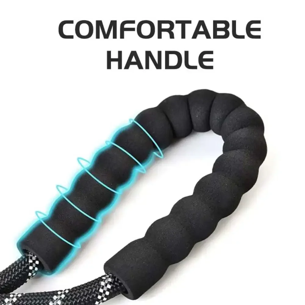 Reflective Dog Leash with Comfortable Padded Handle - Double Heavy Duty Traction